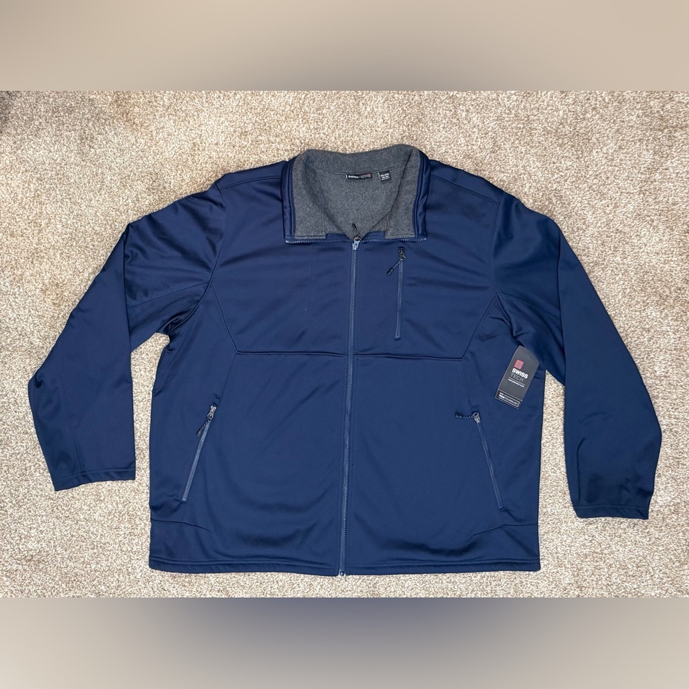 Swiss Tech #11838 Size 3XL  NEW Men's Navy Performance Gear Softshell Jacket